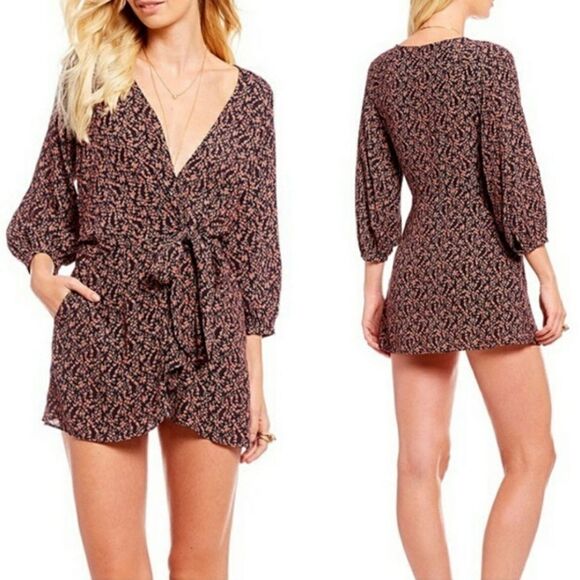 Free People | Clara Front Tie Floral Dress - Picture 1 of 6